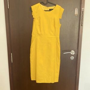 J Crew bright yellow dress